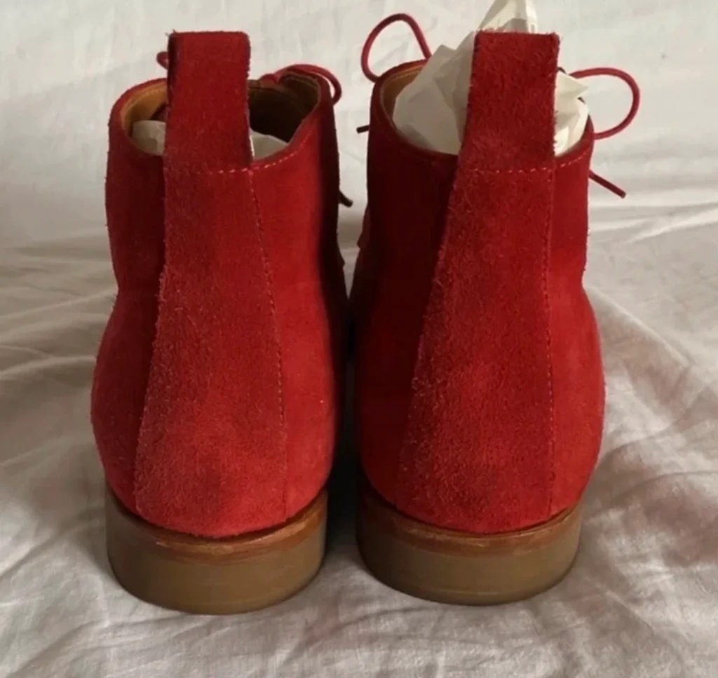🔥-20%🔥Chaussures Chukka BOWEN daim/cuir bordeaux, Luxe T40 (6.5 UK) – photo 2